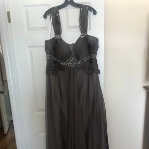 Grey prom dress